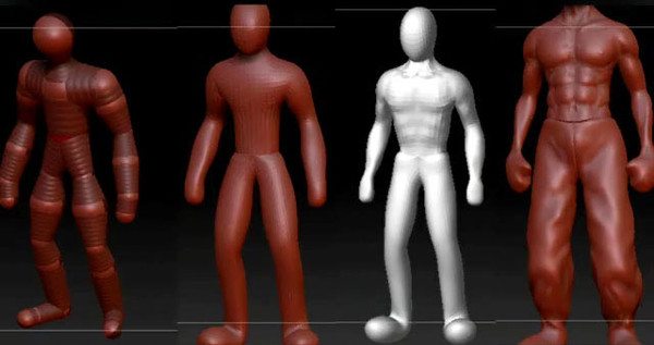 ZBrush Z球制作身体