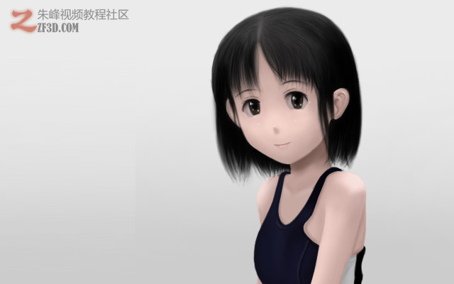 漫画女孩绘画2