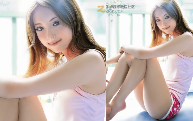 明星绘画佐佐木希绘制完成