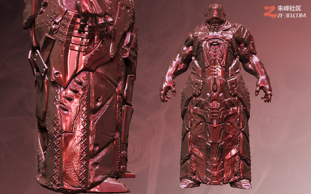 次世代Zbrush下半身大衣雕刻