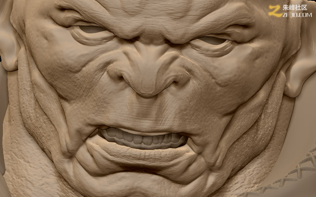 次世代肌肉面部Zbrush雕刻
