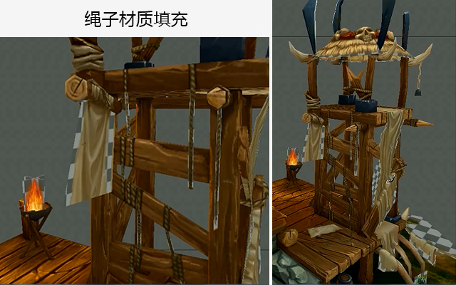 警戒塔绳子材质填充