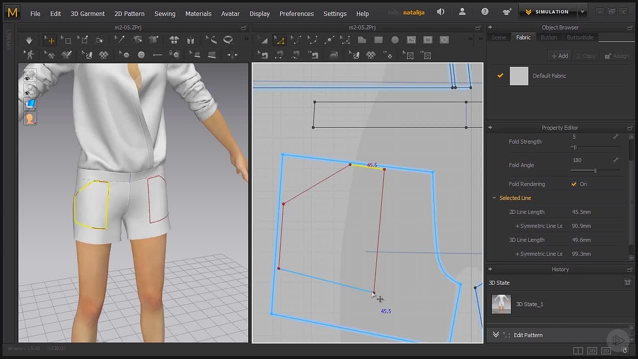 创建具有内部线和层克隆的口袋