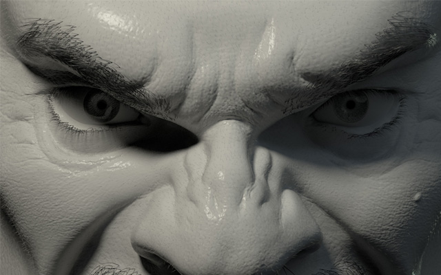 zbrush人头细致结构雕刻