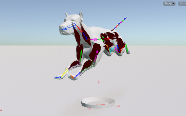 houdini17狗跑步动作的调节