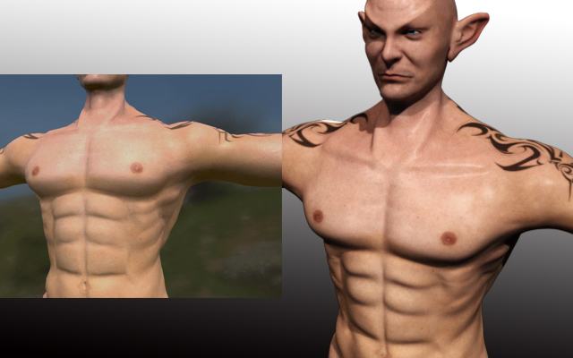 Substance Painter2018男性角色材质制作教程