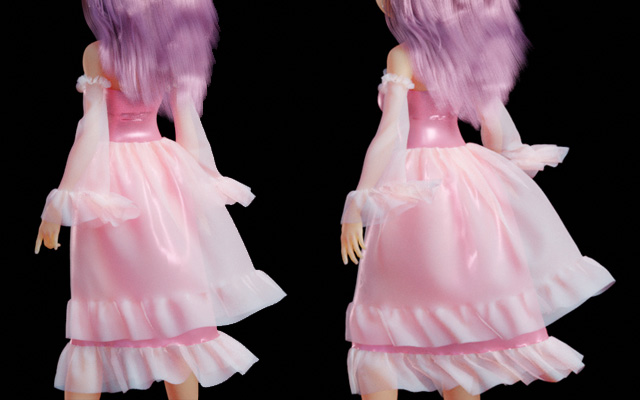 md9导出连衣裙到blender制作材质