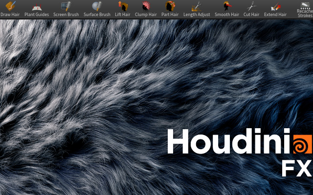 houdini毛发hair三菜单全工具教程