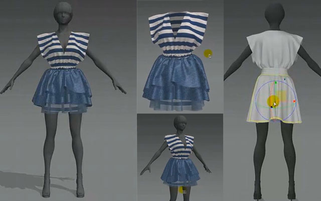 Marvelous Designer制作美女连衣裙教程