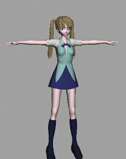 可爱小女孩虚拟动画