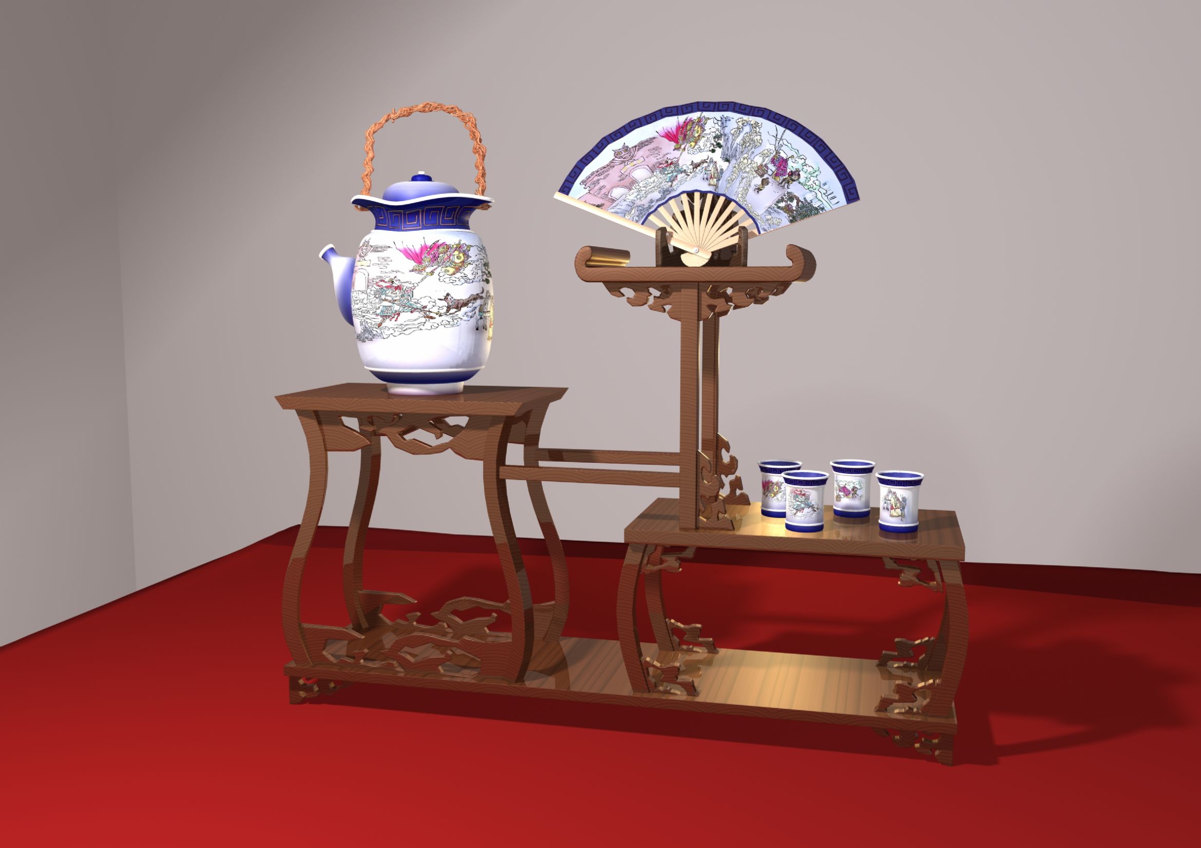 西游记茶具三件套
