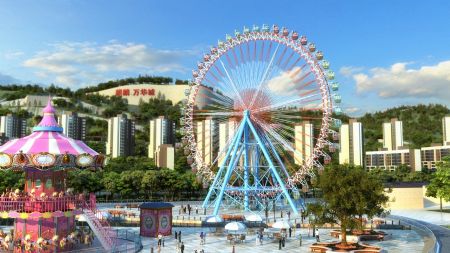 绿色街区 深林中的建筑