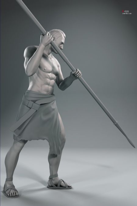 持枪男性