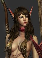 女弓箭手