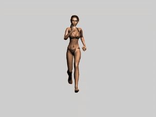 女人跑步