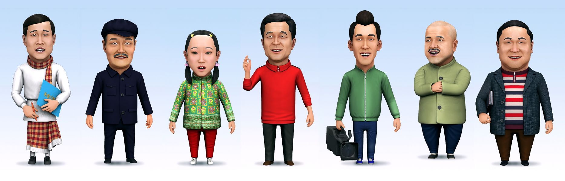 10年做的角色，做动画用的，拿出来交流下吧