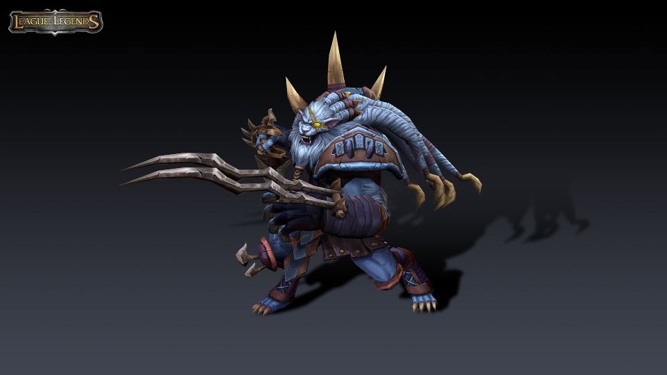 3D游戏角色作品-LOL雷恩加尔