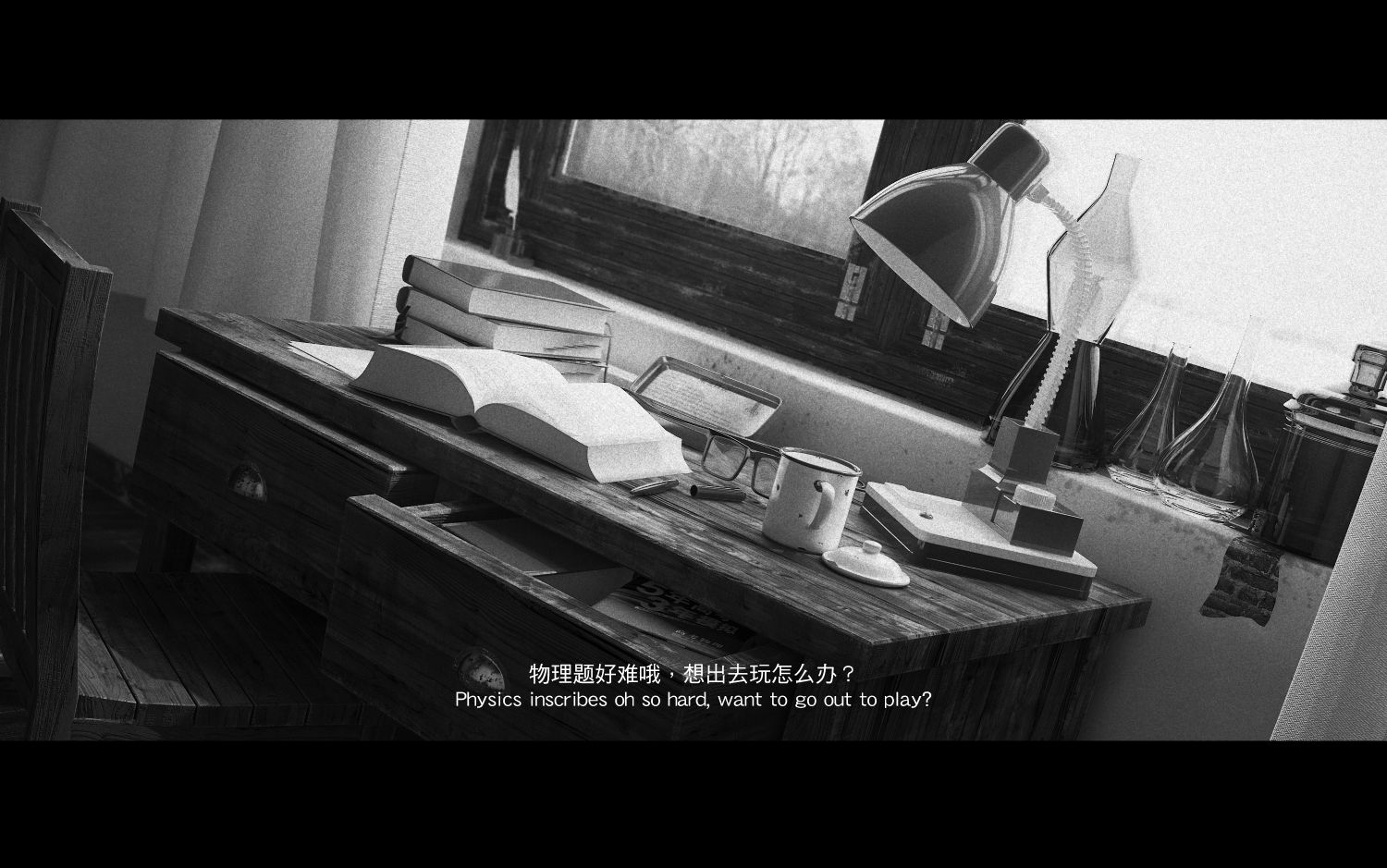 【书桌一角】拖延癌晚期，模型很久之前就做完了，一直没有渲染出来。。。。
