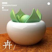 无聊做的一个3d 盆景