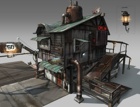 Maya码头小屋场景制作