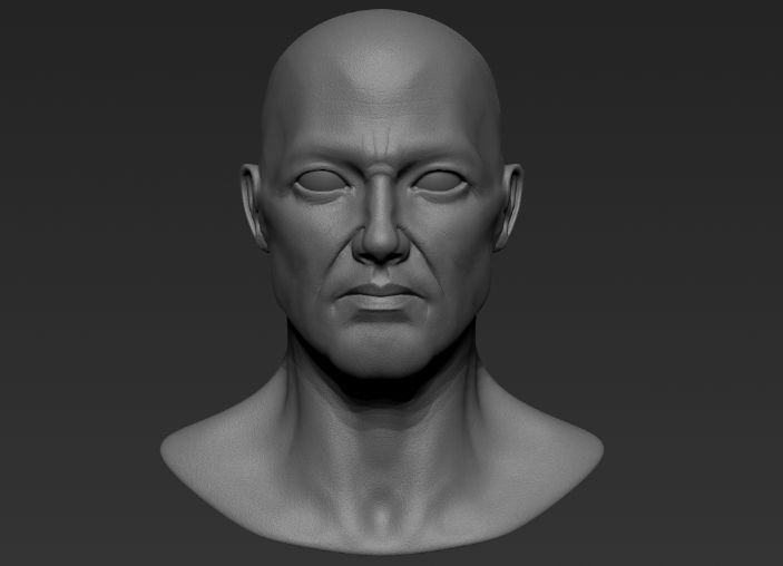 zbrush人头雕刻