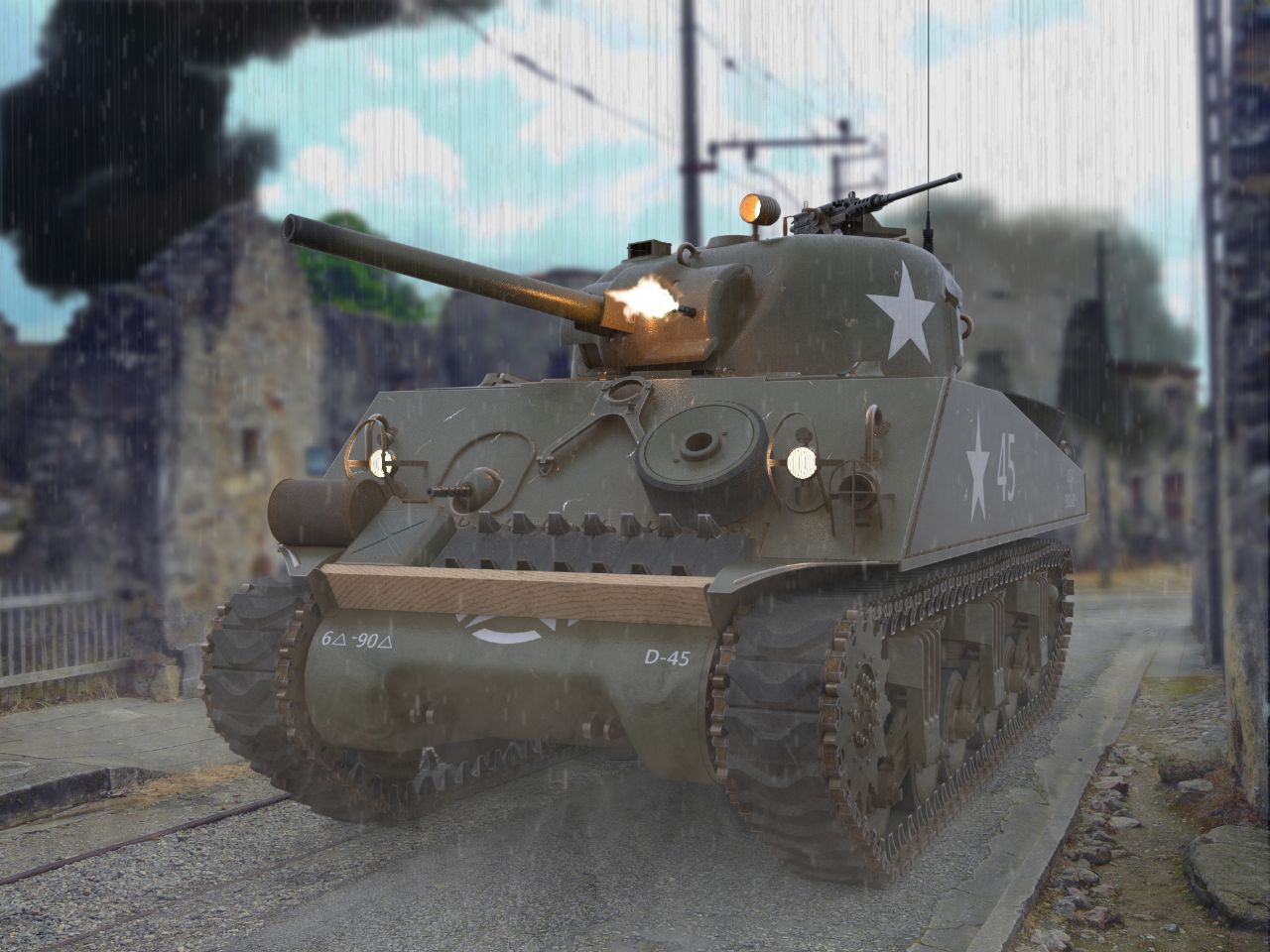 M4A3 75(W) 谢尔曼前线支援战车