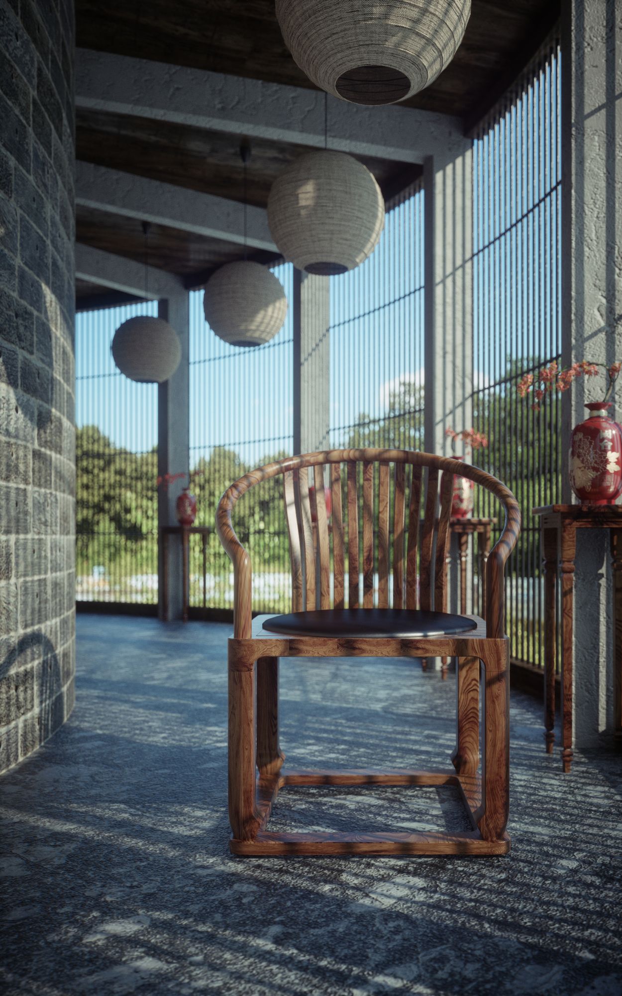 octane render 超写实露台