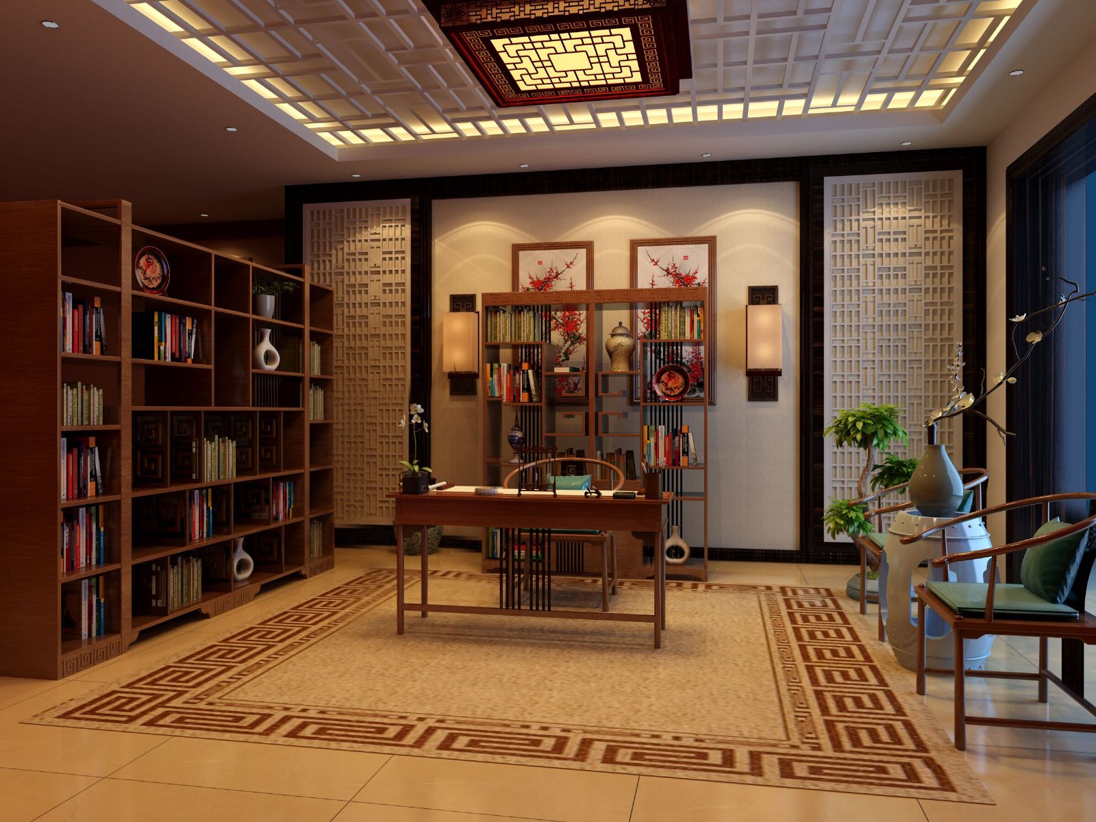 中式客厅家具展示