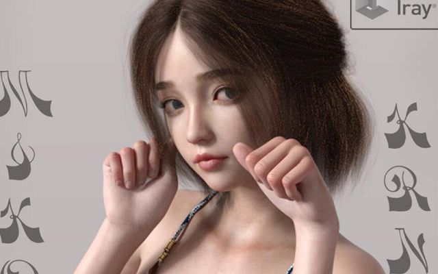 DAZ8.1年轻女性角色素材Miko Kurama
