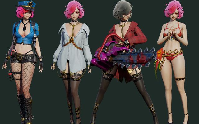 Velvet Blender短发美女模型