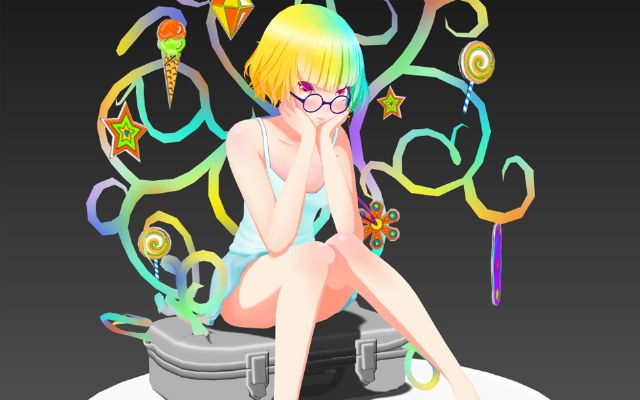 日式二次女孩角色模型