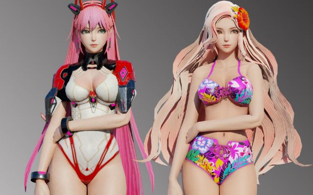 3dsmax长卷发日韩风美女角色模型