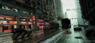雨过街景