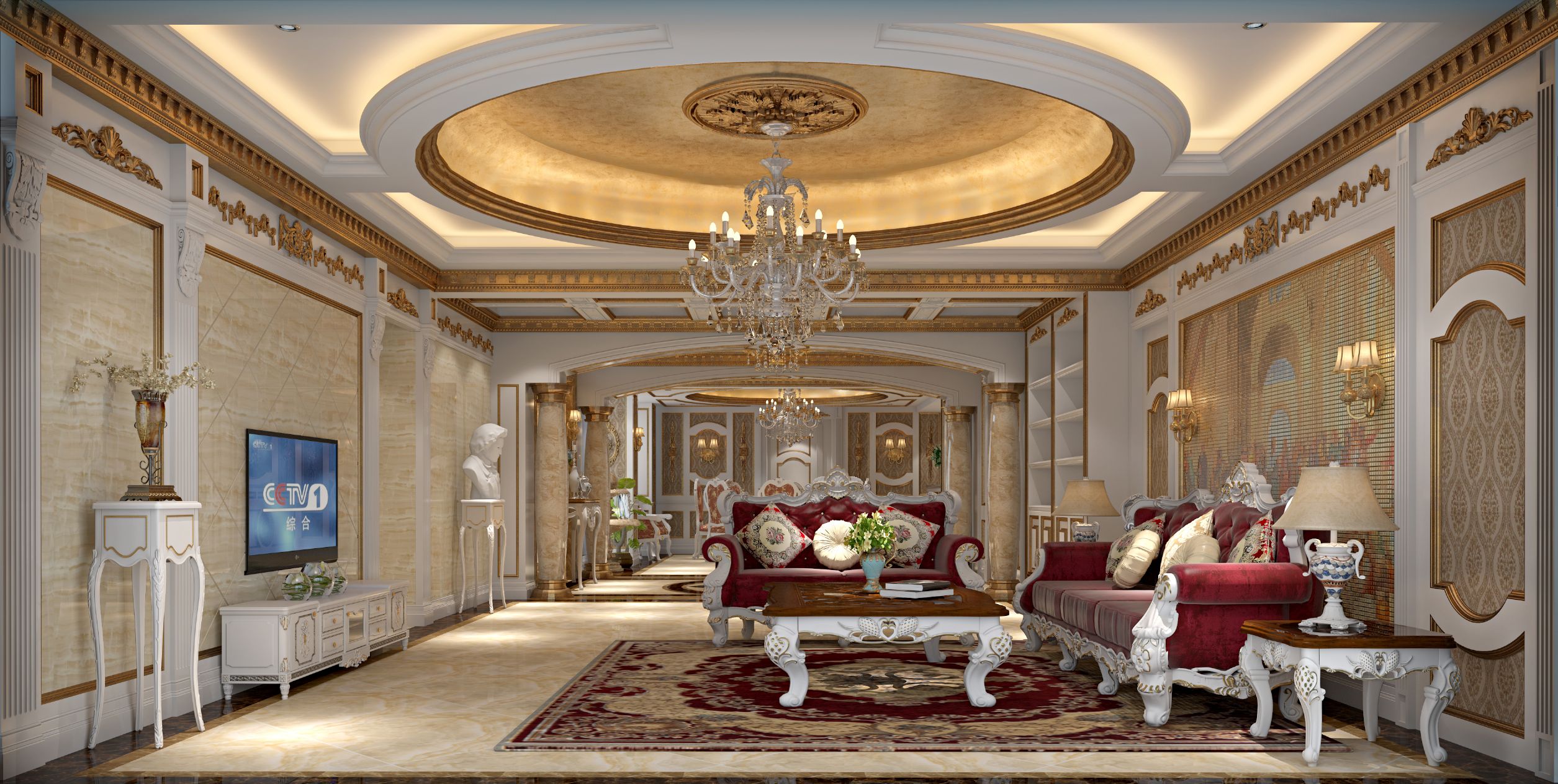 法式客厅、玄关