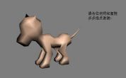 练习小狗的多边形建模2