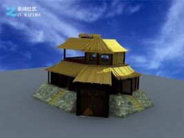 练习古代建筑场景