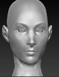 经过长时间加工的人头作品