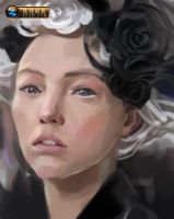 戴花女