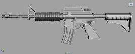 用maya做的M4a1