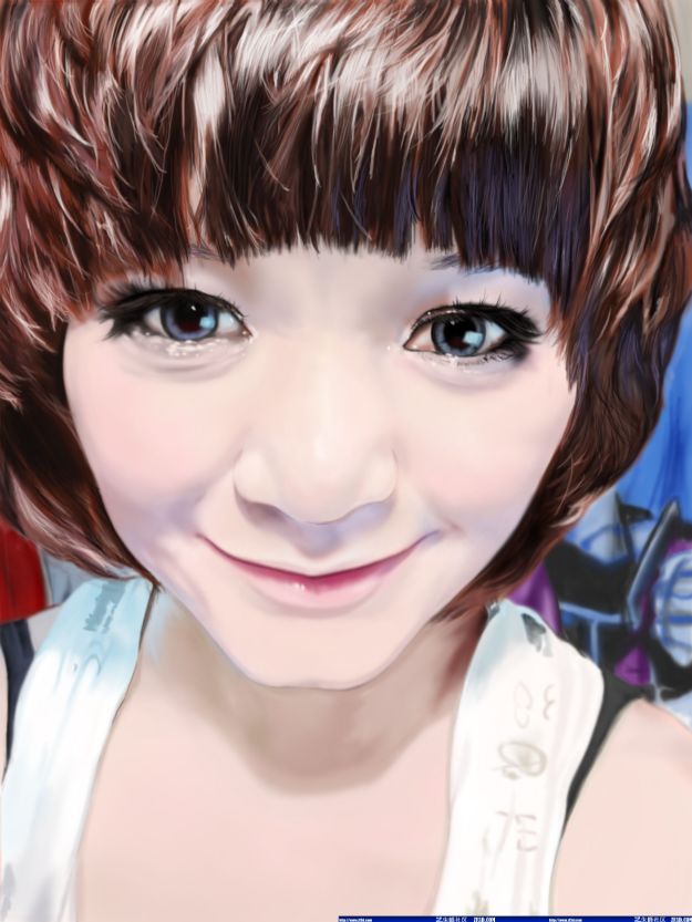 手绘女孩