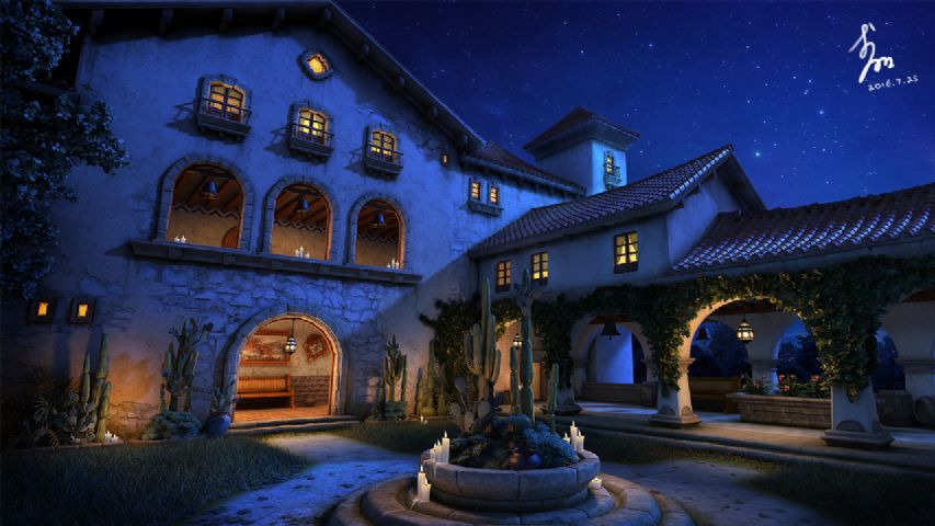 多拉多写实版夜景