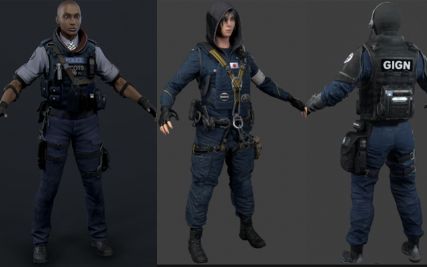 彩虹六号Rainbow Six次世代士兵模型+骨骼