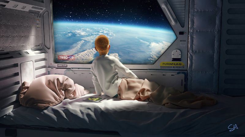 《Homesick》 三维原创科幻场景作品
