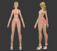 性感比基尼女孩3d模型下载