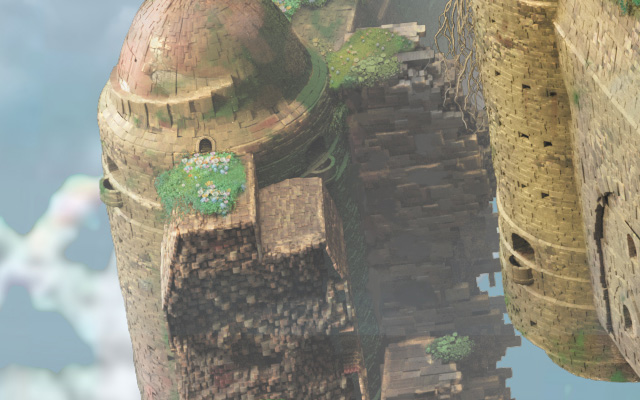 clarisse制作天空之城残垣断壁
