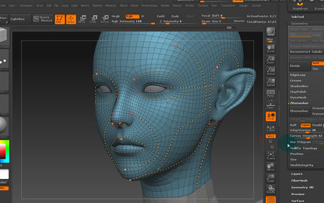 zbrush制作精灵的耳朵