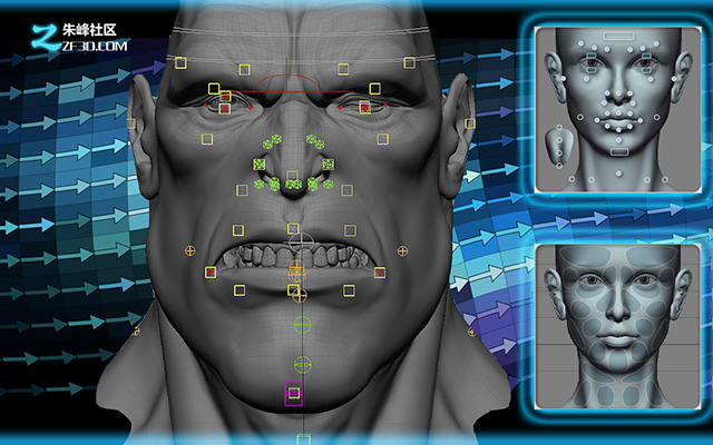 face robot调整脸部纹理部分