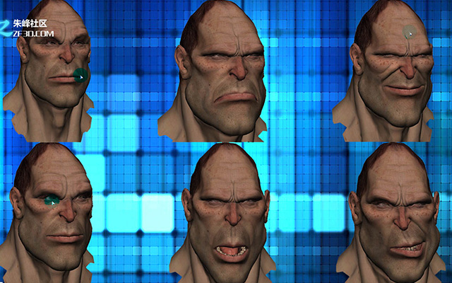 face robot调整口型部分