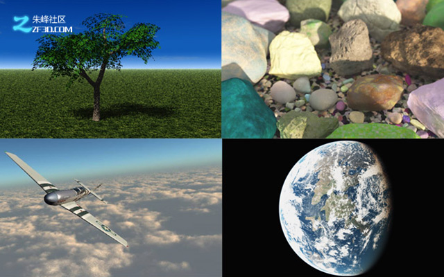 vue创建植物、石头、变化云、行星