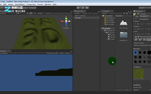unity3d高度贴图
